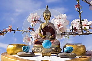 Buddha zen garden meditation photo