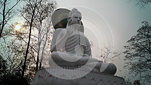 buddhaimage and sunset