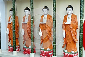 Buddhas in a row photo