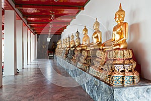 Buddhas. Wat Pho, Bangkok, Thailand photo