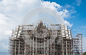 buddhism church under construction