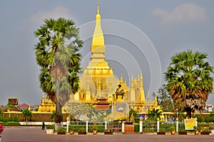 The buddhism golden Pagoda photo