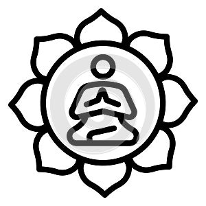 Buddhism Isolated Vector Icon which can easily modify or edit