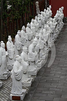 The 72 followers statues