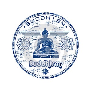 Buddhism rubber stamp