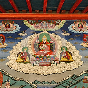 Buddhism wall painting