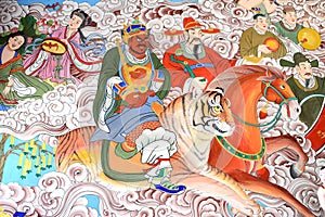 Buddhist art on the walls