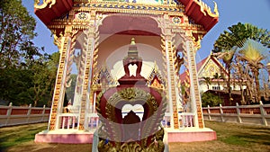 Buddhist asian siam history. Buddist temple on island Koh Chang. Concept traditional history religion asia culture