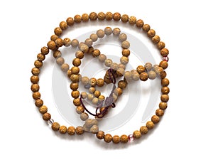 Buddhist beads from bird cherry