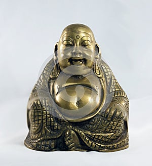 Buddhist bronze figurine of Hotai photo