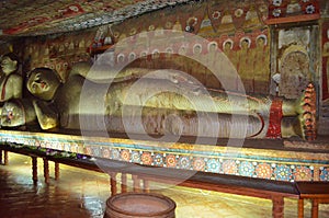 Buddhist cave temple complex at Dambulla in Sri Lanka
