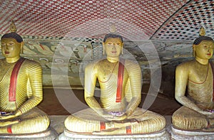 Buddhist cave temple complex at Dambulla in Sri Lanka