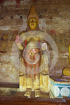 Buddhist cave temple complex at Dambulla in Sri Lanka