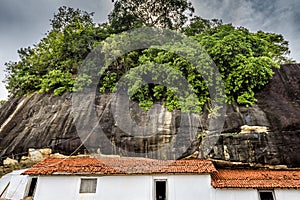 Buddhist cave temple in Mulkirigala, Sri Lanka