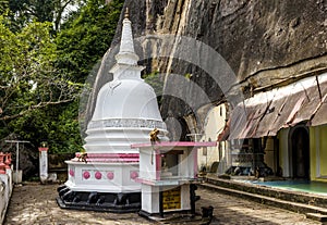 Buddhist cave temple in Mulkirigala, Sri Lanka