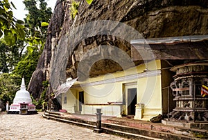 Buddhist cave temple in Mulkirigala, Sri Lanka