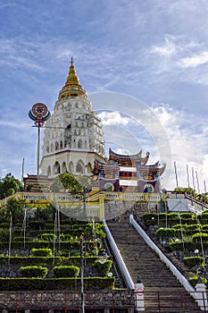 Buddhist chinese architecture of Kek Lok Si temple, situated in Air Itam in Penang, Malaysia