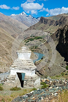 Buddhist chorten in Zanskar, Ladakh