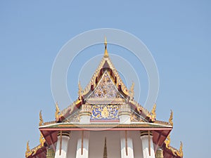 Buddhist church gable