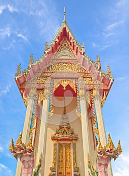 Buddhist church in north-eastern of Thailand