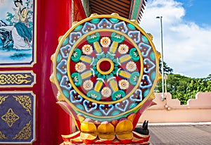 the Buddhist Dharma Wheel, known as the Wheel of Doctrine