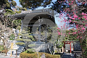 Buddhist Hase-kannon temple shoro belfry