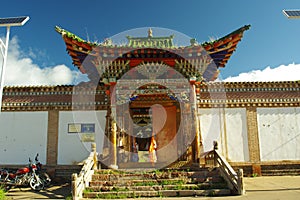 The Buddhist historic building in ARou temple