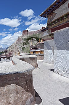The Buddhist Kumbum chorten in Gyantse in the Pelkor Chode Monastery - Tibet