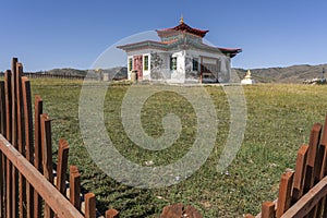 Lubang Gyalpo Temple Mongolia Fence photo