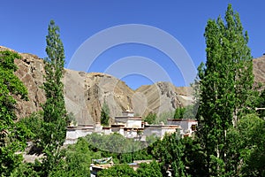 Buddhist monastery in the Alchi village in Ladakh in India