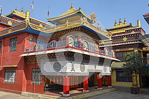 The buddhist monastery of Bodhnath in Nepal