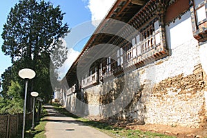 buddhist monastery in gangtey (bhutan)