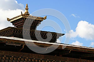 buddhist monastery in gangtey (bhutan)