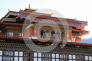 buddhist monastery in gangtey (bhutan)