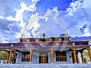 Buddhist Monastery in kaza himachal pradesh india
