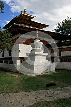 buddhist monastery (kyichu lhakhang) in paro (bhutan)