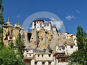 Buddhist monastery in the Lamayuru village in Ladakh in India