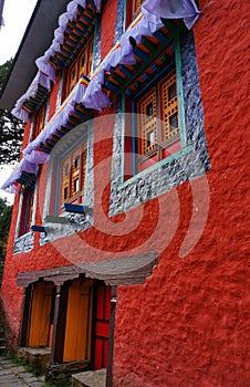 Buddhist monastery in Namche Bazar, 3500m. Nepal