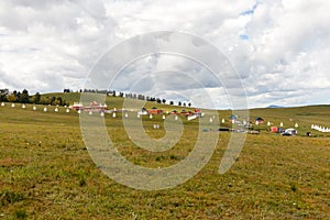 Buddhist monastery in the steppes