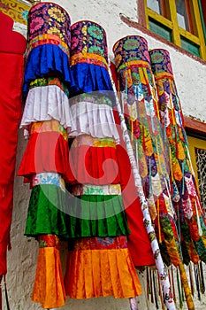 Buddhist monastery traditional decoration in Nepal