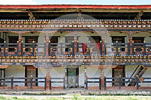 buddhist monastic school in gangtey (bhutan)