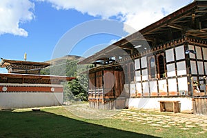 buddhist monastic school in gangtey (bhutan)