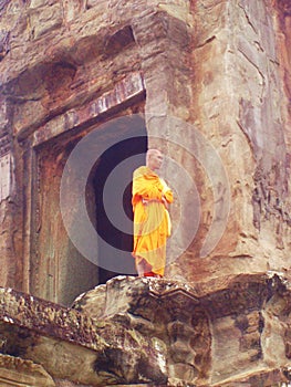 Buddhist monk Angkor Wat