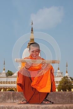 Buddhist monk in Laos