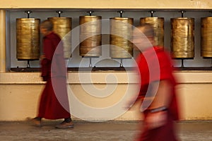 Buddhist monks photo