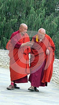 Buddhist Monks in Bhutan