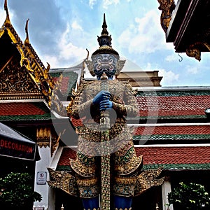 Buddhist monument in Thailand. Great royal palace. Bangkok