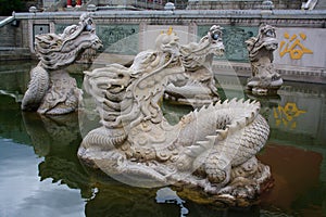 The Buddhist Mystical Dragons in Chongshen monastery.