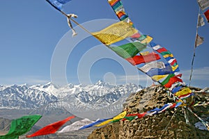 Budhistické modlitba vlajky 