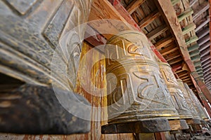 Buddhist prayer wheels